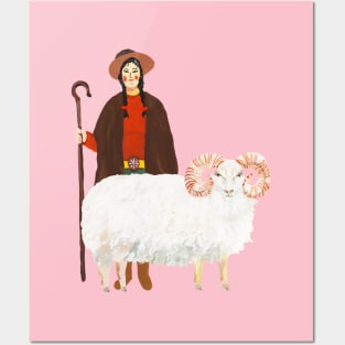Aries Warrior Woman Posters and Art